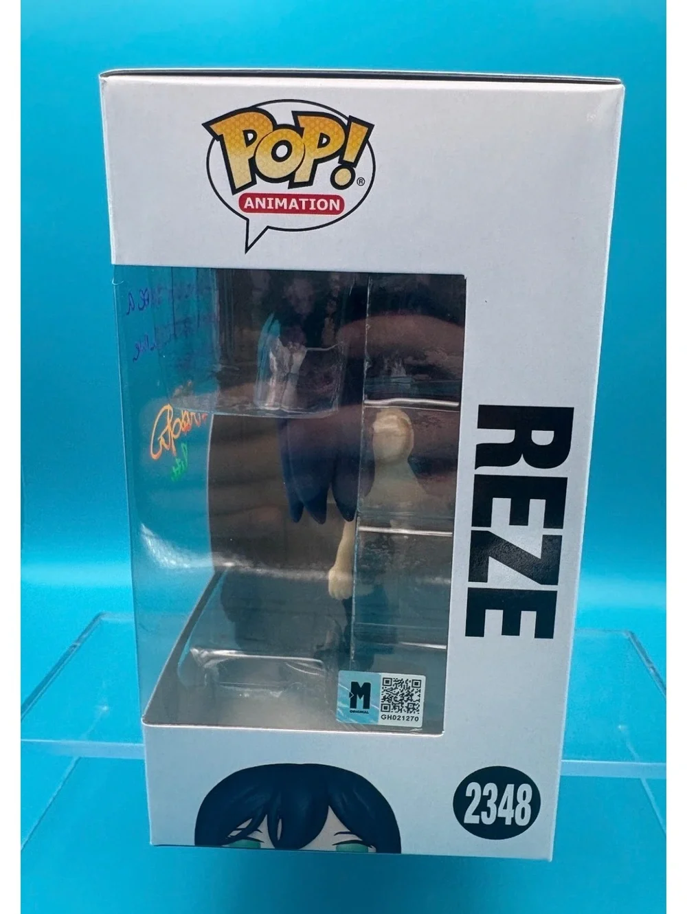 Alexis Tipton signed Reze Chainsaw Man Funko pop 2348 with MAS COA